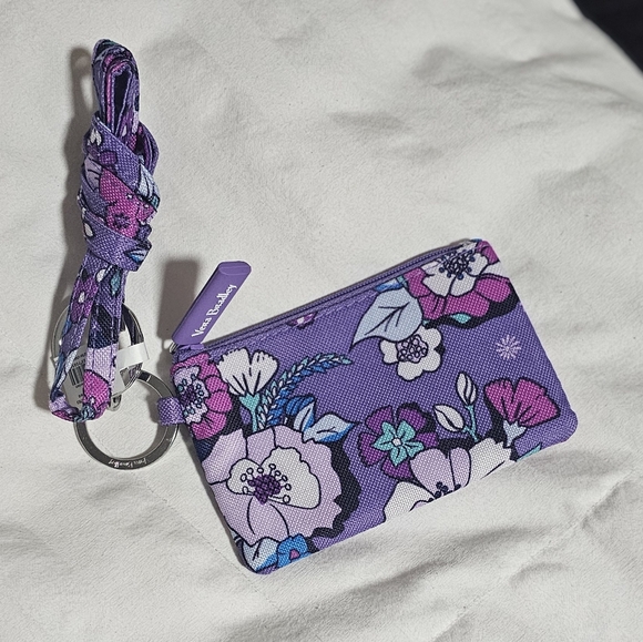 Vera Bradley Purple Floral ID Case - Picture 1 of 3